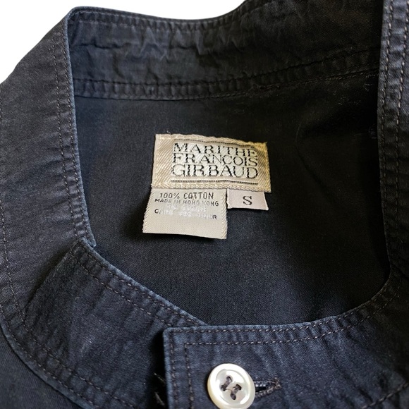 Marithe Francois Girbaud Vintage Black Button Down, S - Picture 6 of 7